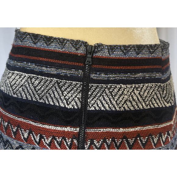 Sam Edelman Aztec Wrap Mini Skirt Prairie Dreamer Size 2 - Picture 8 of 12